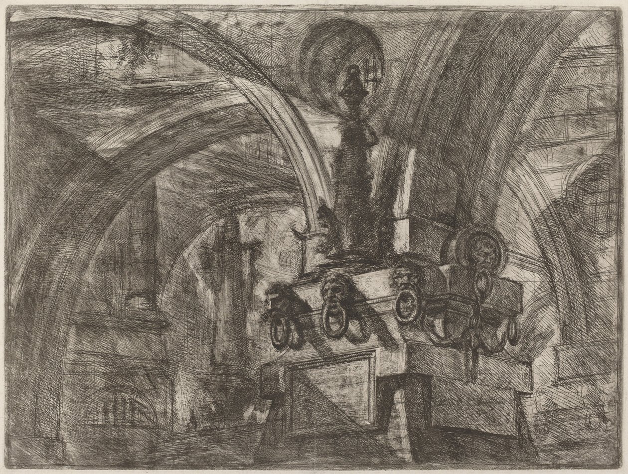 A móló lámpával alkotó: Giovanni Battista Piranesi