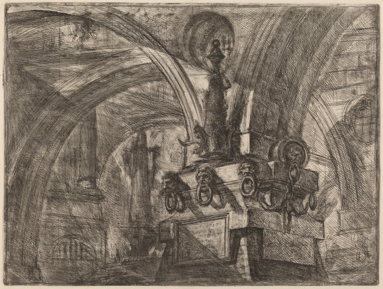 A móló lámpával alkotó: Giovanni Battista Piranesi