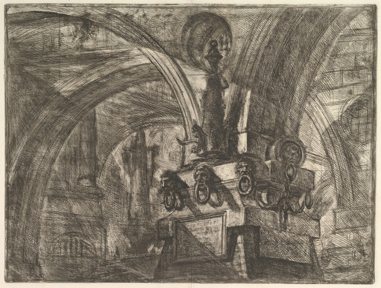 A móló lámpával, a Carceri dinvenzione Imaginary Prisons, kb. 1749-50. alkotó: Giovanni Battista Piranesi