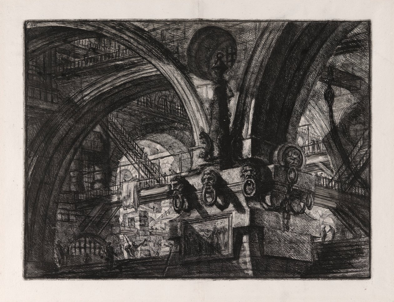 A móló lámpával, 15. tábla Carceri d alkotó: Giovanni Battista Piranesi
