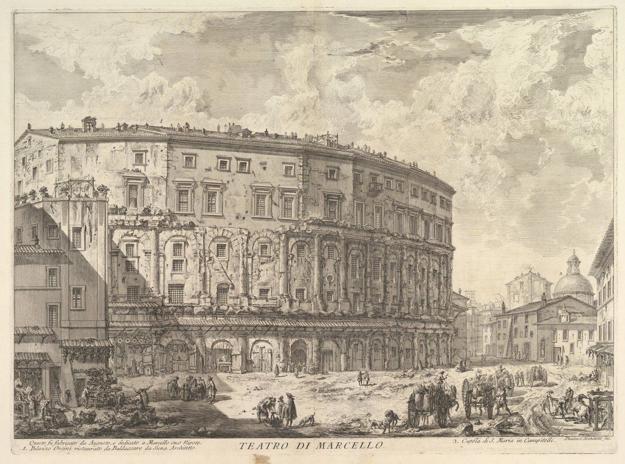 Marcellus Színház Marcellus Színház, kb. 1757. alkotó: Giovanni Battista Piranesi