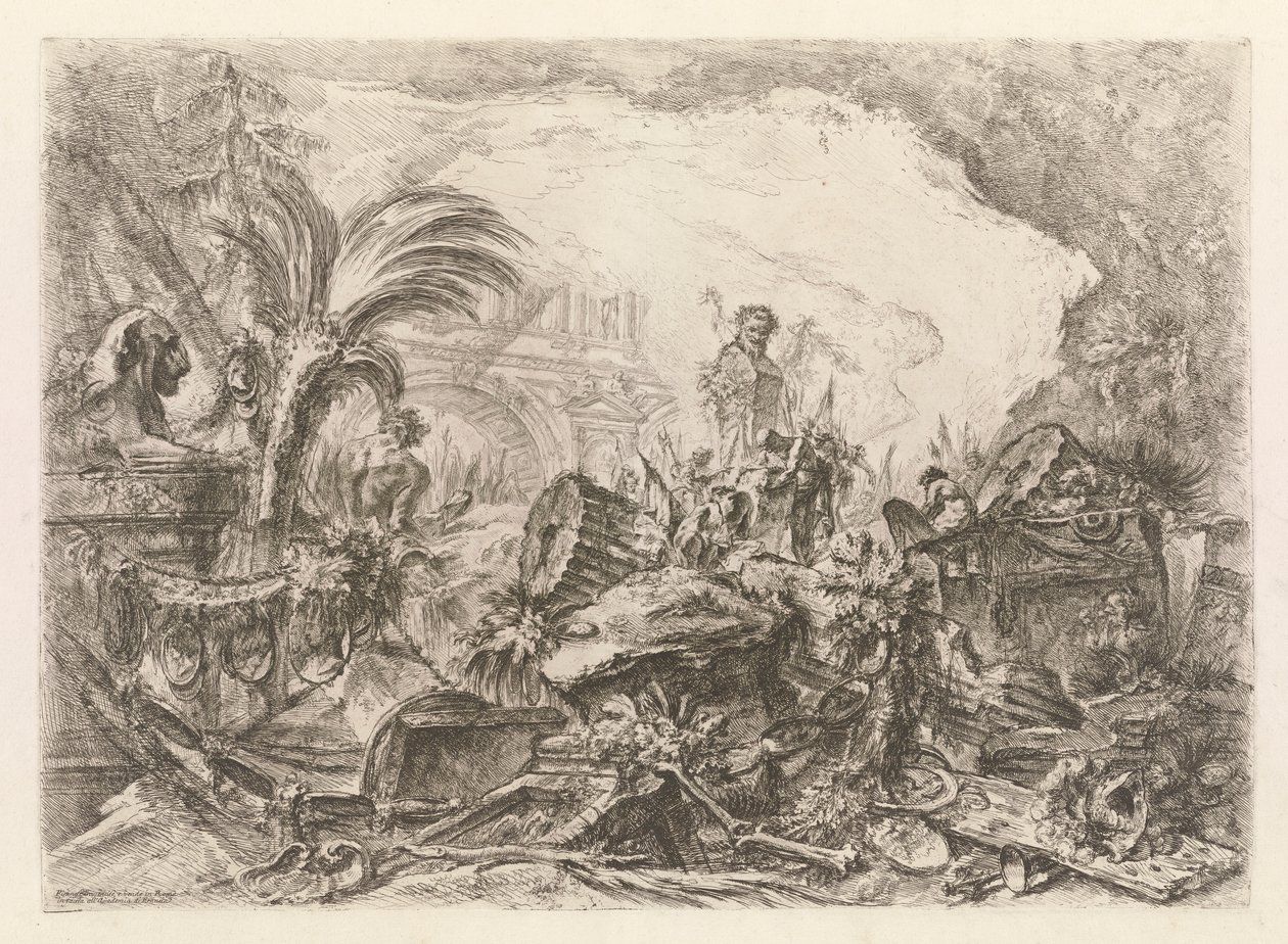Diadalív, Grotteschiból (groteszkek) alkotó: Giovanni Battista Piranesi