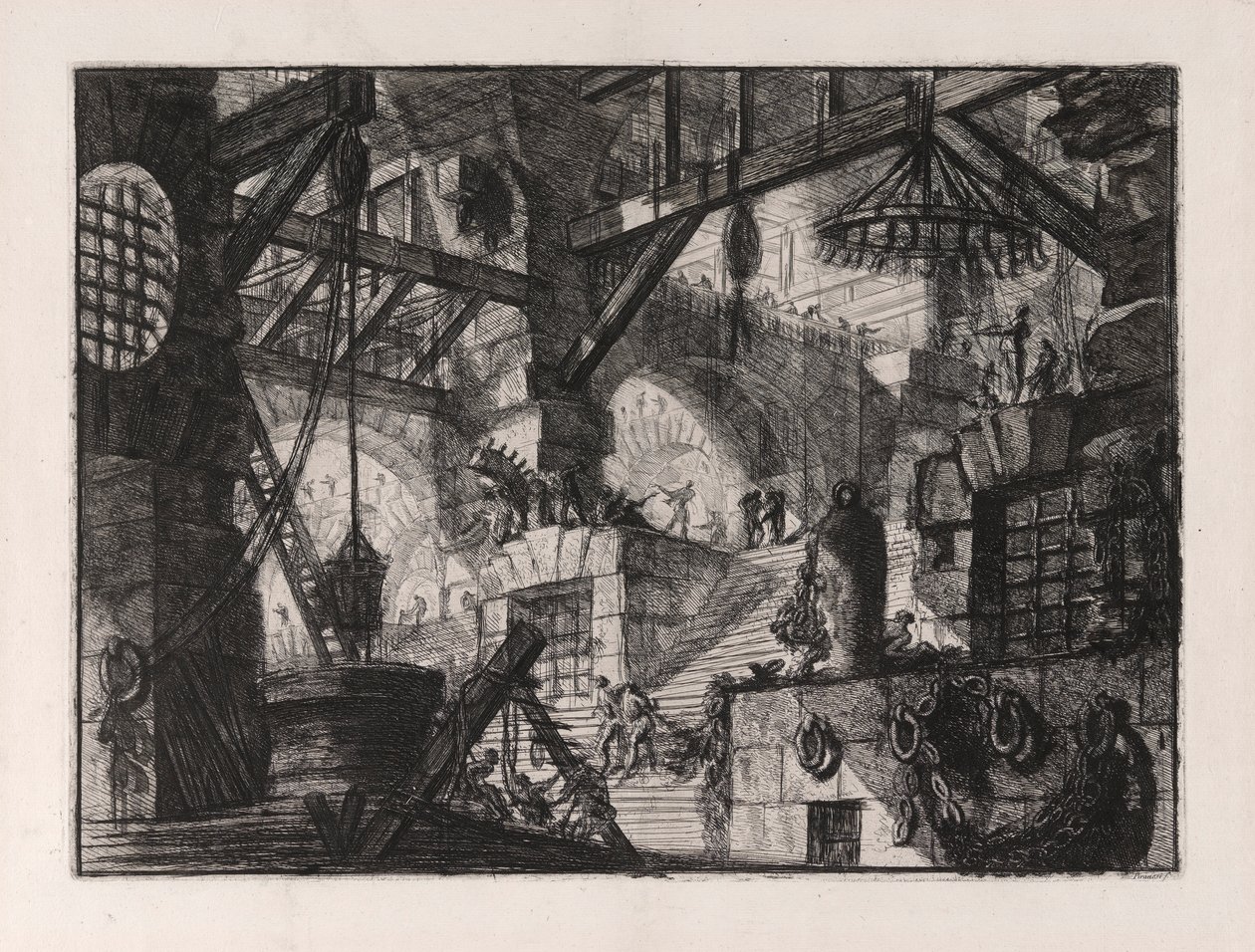 A kút, 13. tábla Carceri d alkotó: Giovanni-Battista Piranesi