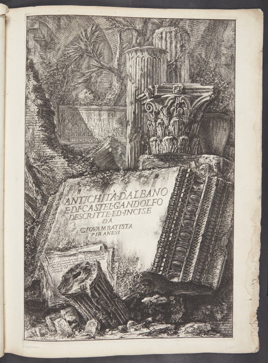 Címlap alkotó: Giovanni Battista Piranesi