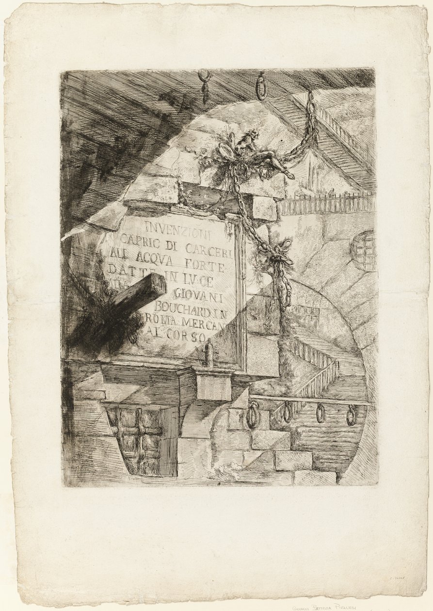 Címlap a képzeletbeli börtönökből alkotó: Giovanni Battista Piranesi