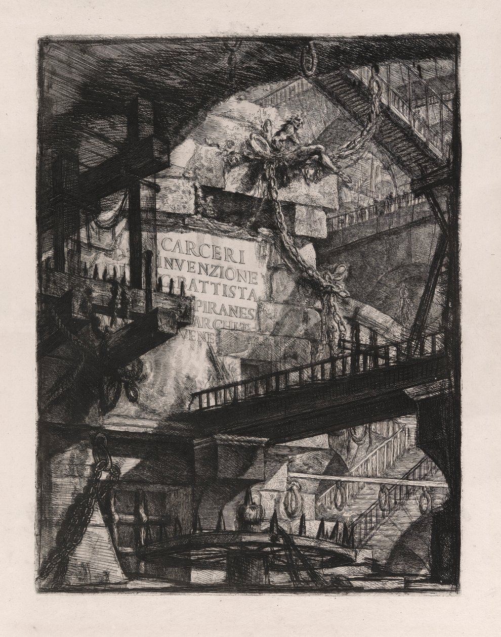 Címtábla, 1. tábla Carceri d alkotó: Giovanni Battista Piranesi