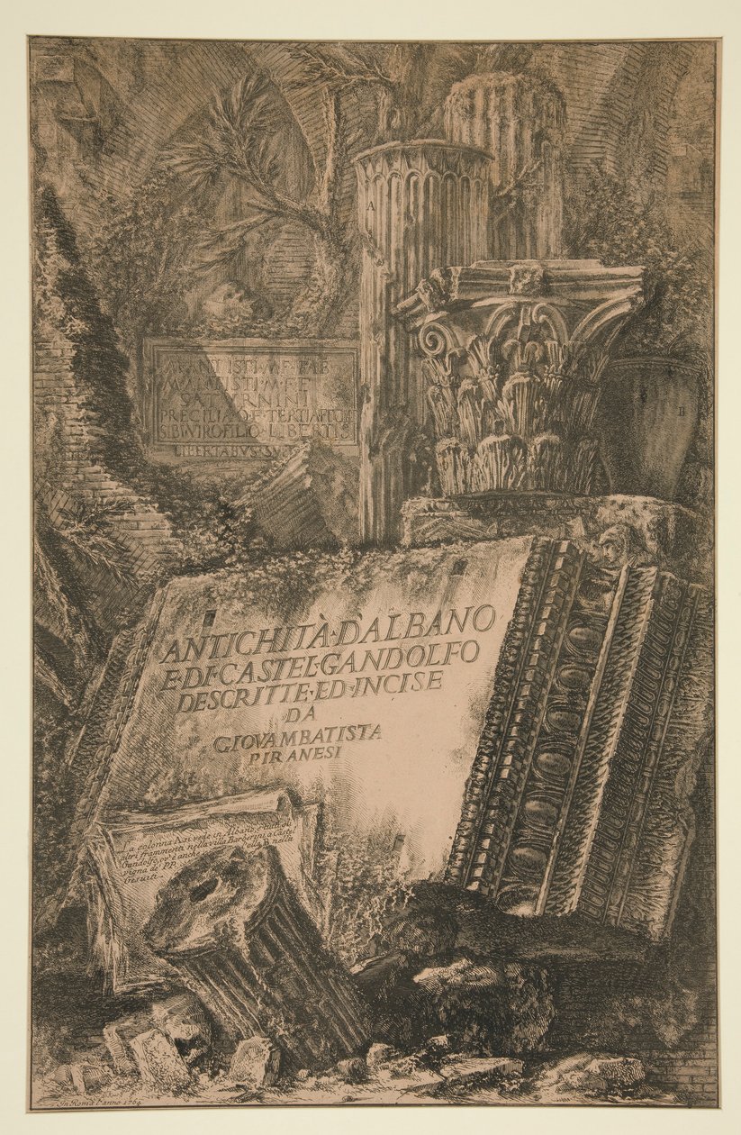 Címlap: Antichit? d alkotó: Giovanni Battista Piranesi