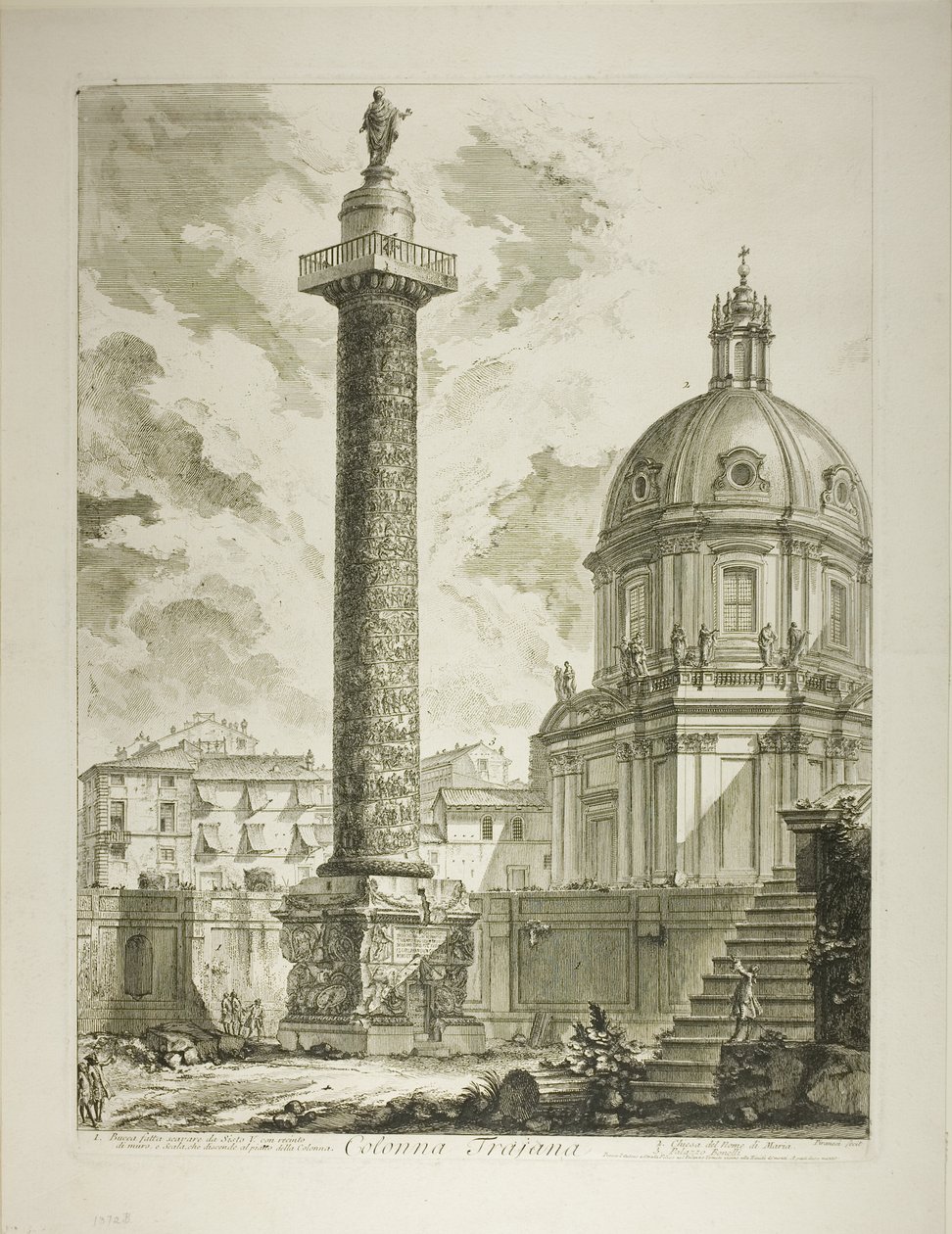 Traianus oszlopa, a Views of Rome című filmből alkotó: Giovanni Battista Piranesi