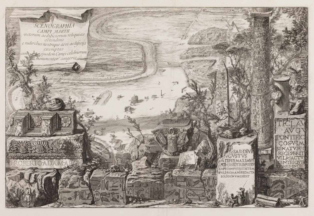 Kilátás a Mars-mezőre alkotó: Giovanni Battista Piranesi