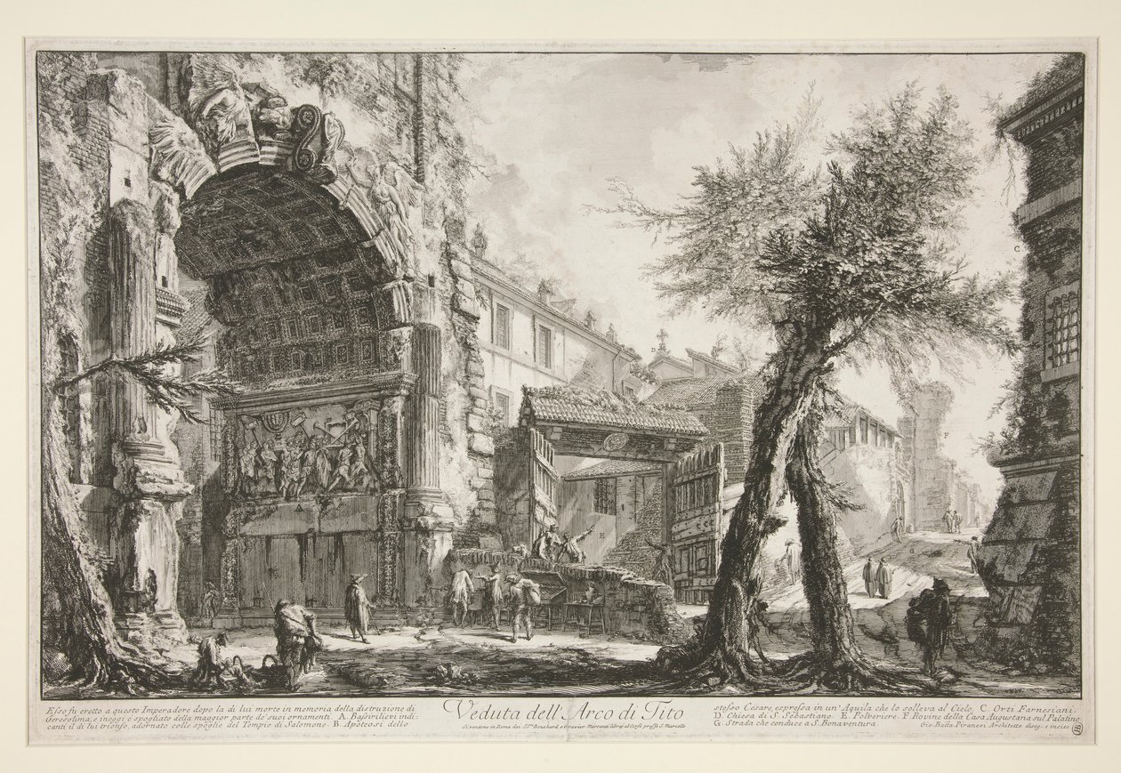 Kilátás a alkotó: Giovanni Battista Piranesi