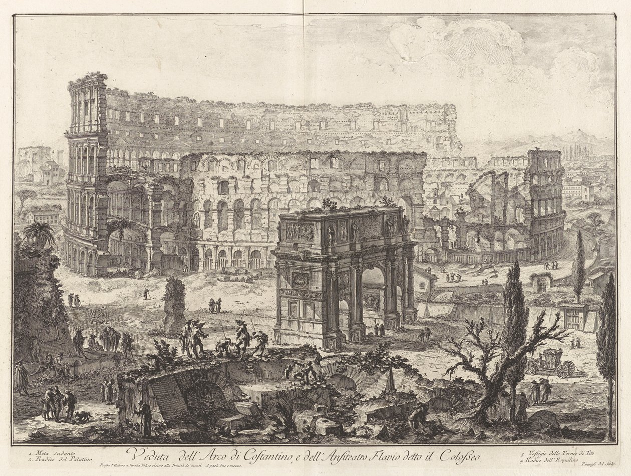 Kilátás a alkotó: Giovanni Battista Piranesi