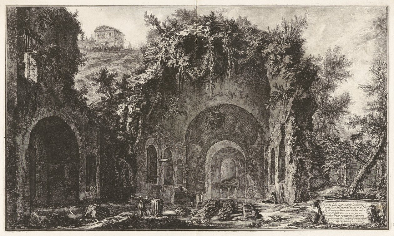 A forrás és a Spelonche nézete d alkotó: Giovanni Battista Piranesi