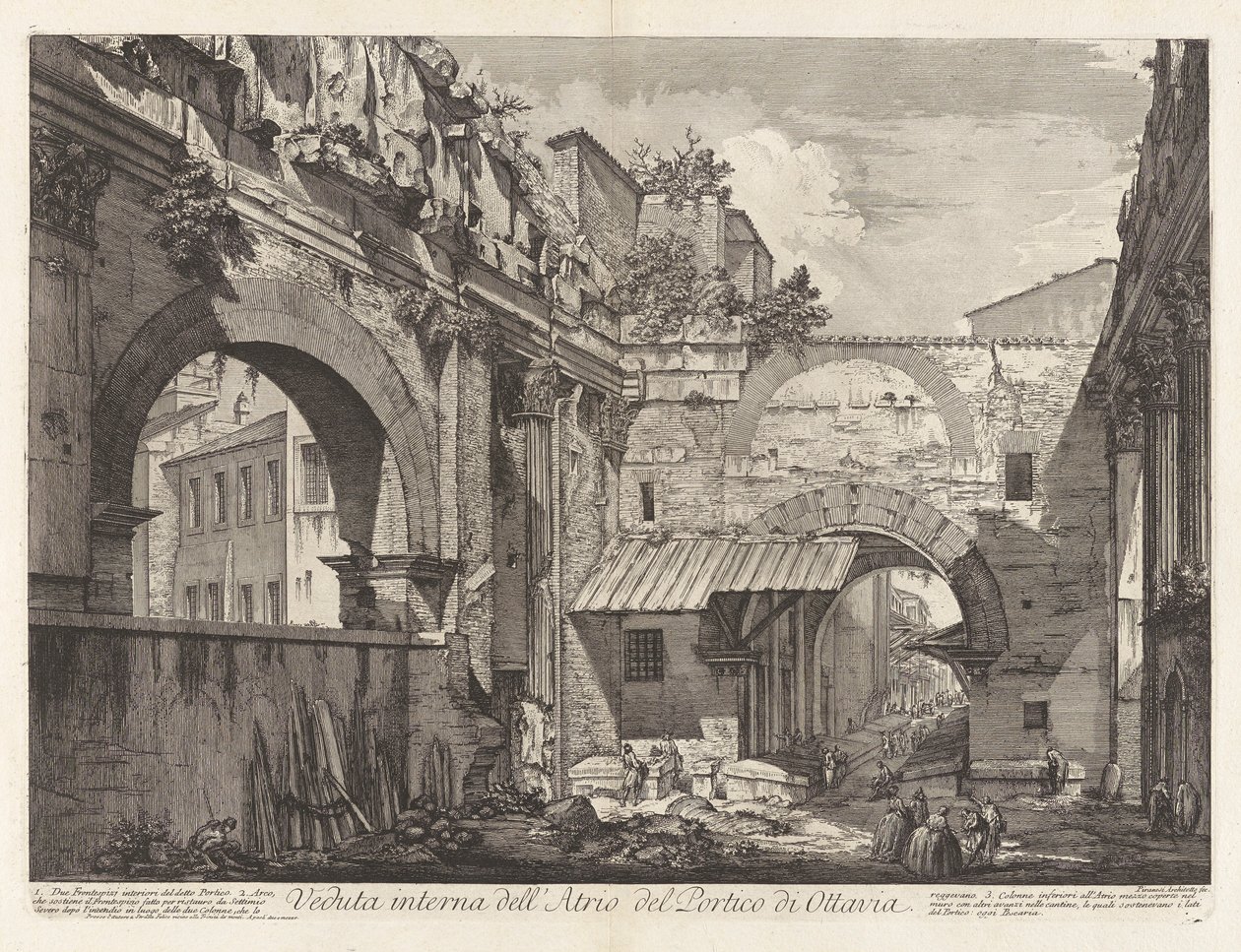 Belső nézet a alkotó: Giovanni Battista Piranesi