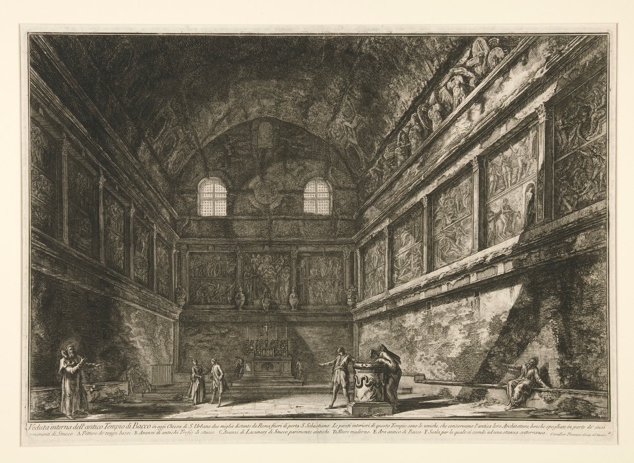 Belső nézet a alkotó: Giovanni Battista Piranesi