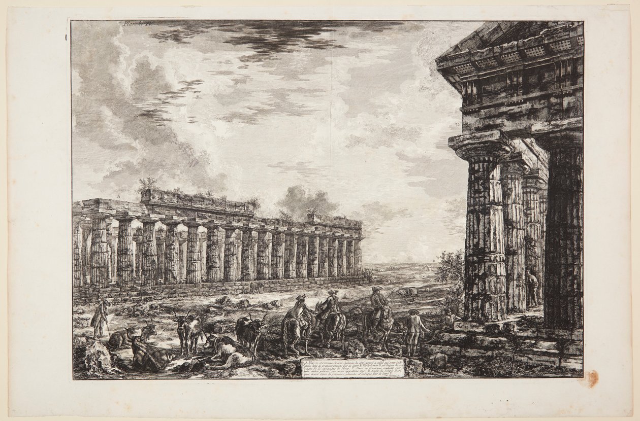 A 18 oldaloszlop látképe, az első táblán ábrázolttal ellentétes oldalról rajzolva [...] alkotó: Giovanni Battista Piranesi