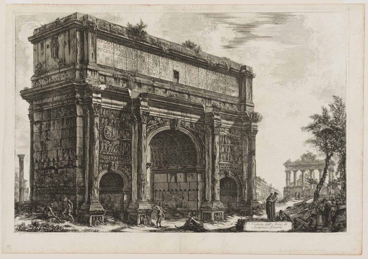 Septimius Severus látképe alkotó: Giovanni Battista Piranesi