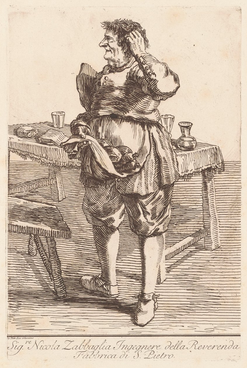 Nicola Zabbaglia úr alkotó: Giovanni Battista Piranesi, after Pier Leone Ghezzi