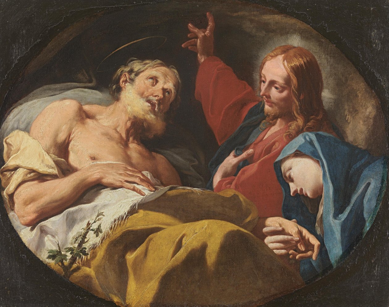 Der Tod des hl. Joseph alkotó: Giovanni Battista Pittoni