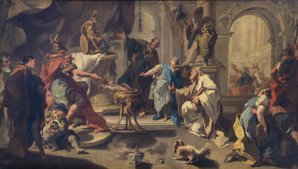 Hannibál örök ellenségeskedést esküdve a rómaiakkal, 1723 körül (olaj, vászon) alkotó: Giovanni Battista Pittoni