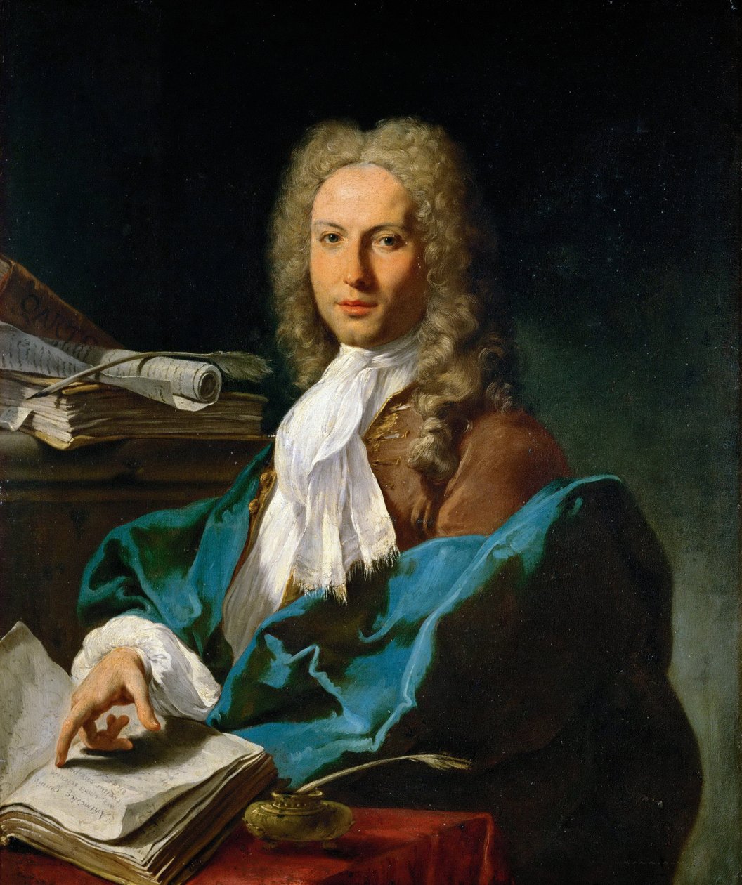 Rokokó: Pittoni matematikus portréja, Giovan Battista (1687-1767), c. 1740. Olaj, vászon, 93x81. Művészettörténeti Múzeum, Vienne alkotó: Giovanni Battista Pittoni