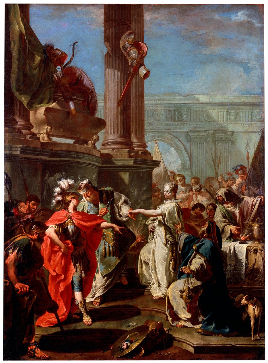 „Polyxena áldozata”, 1730-as évek alkotó: Giovanni Battista Pittoni the Younger
