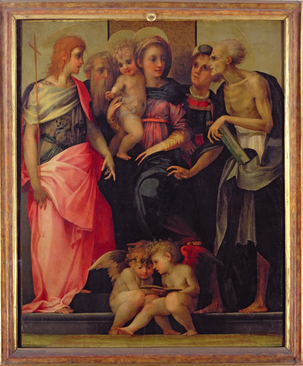 Madonna és gyermeke szentekkel, 1518 körül (a részletekért lásd: 75783) alkotó: Giovanni Battista Rosso Fiorentino