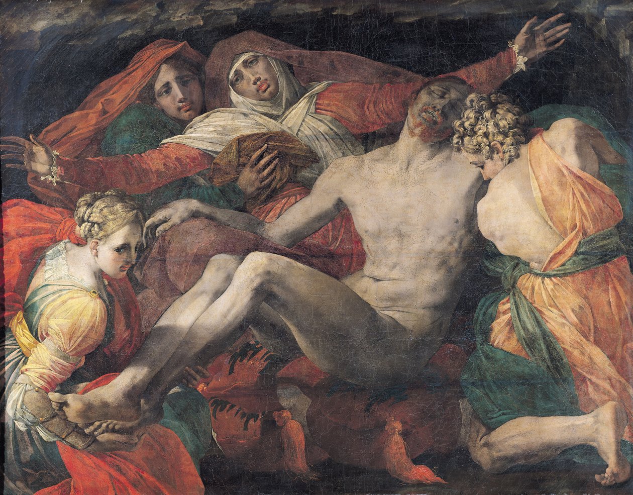 Pieta, 1530-35 alkotó: Giovanni Battista Rosso Fiorentino
