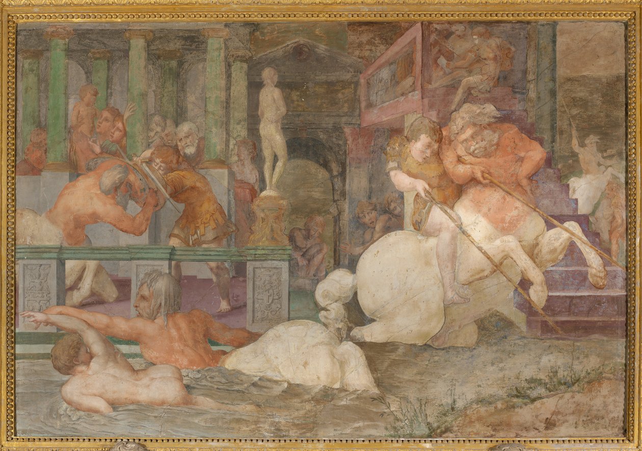 Akhilleusz nevelése alkotó: Giovanni Battista Rosso Fiorentino