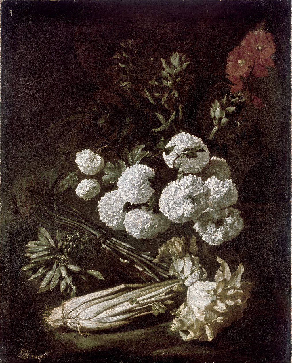 Virág- és zöldségcsendélet, 1650-es évek alkotó: Giovanni Battista Ruoppolo