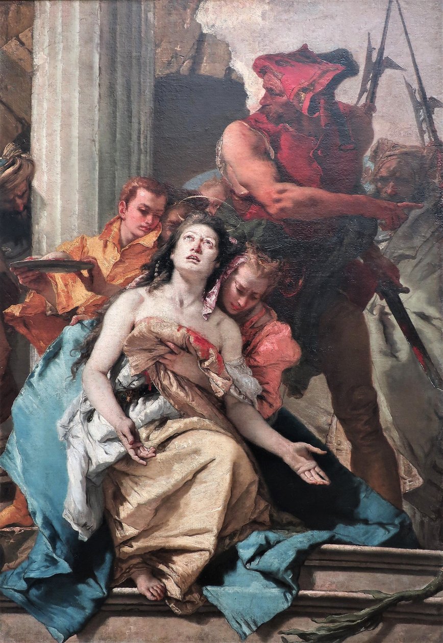 1755 Tiepolo Hl. Agathe alkotó: Giovanni Battista Tiepolo
