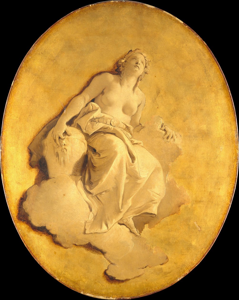 Egy női allegorikus alak alkotó: Giovanni Battista Tiepolo