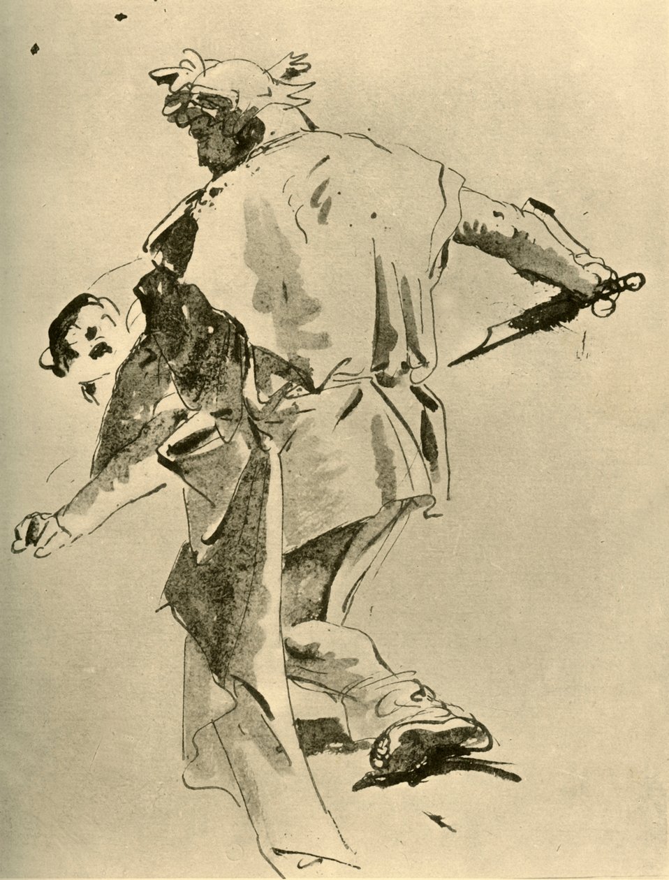 Egy férfi, aki megkéselt egy fiút, 18. század közepe, 1928 alkotó: Giovanni Battista Tiepolo