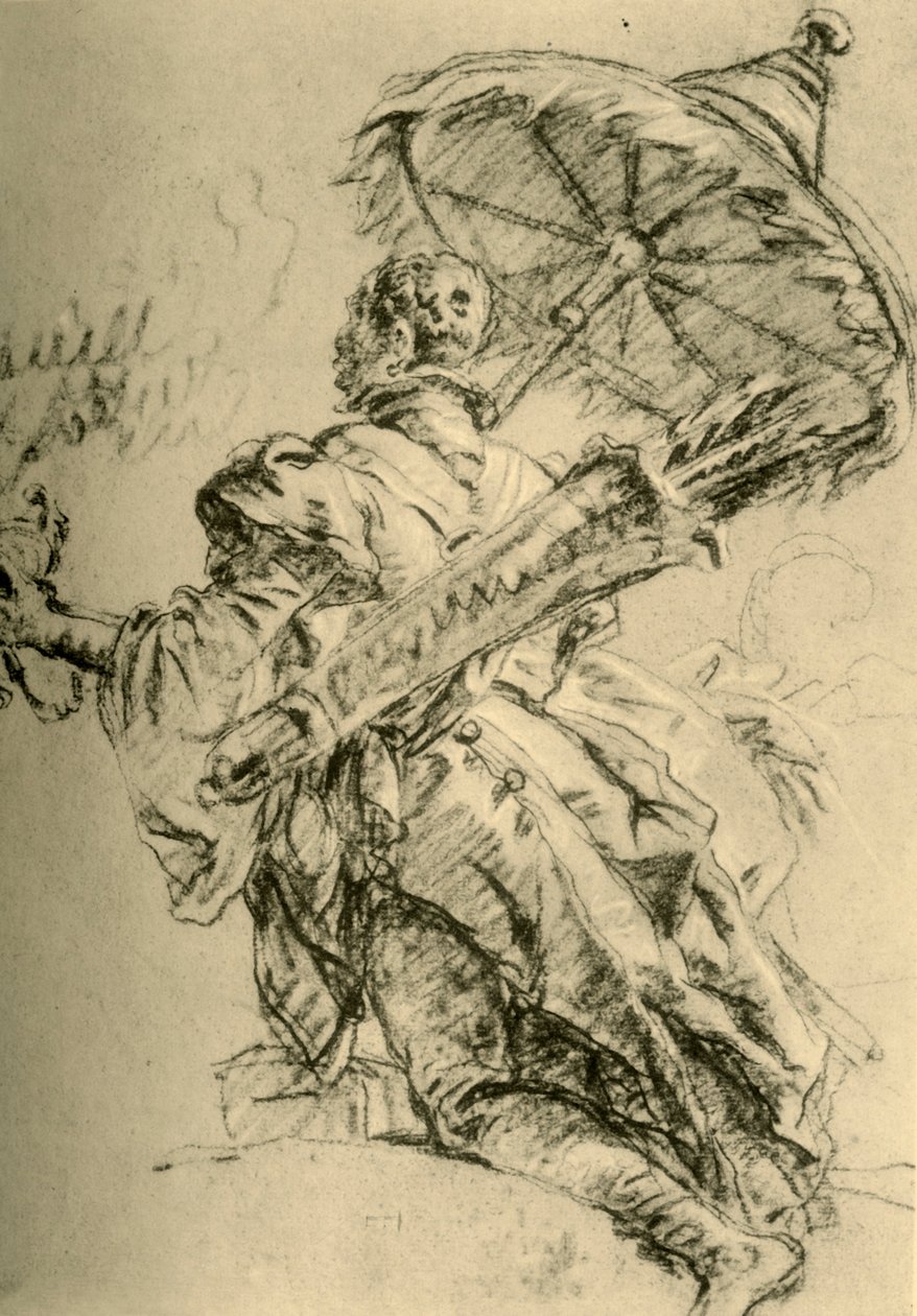 Egy mór tegezzel és napernyővel, 1752, 1928. alkotó: Giovanni Battista Tiepolo