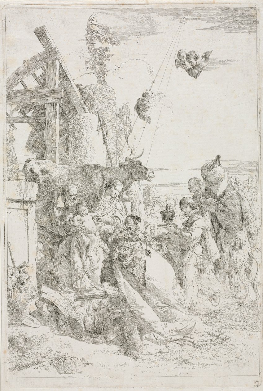 A mágusok imádása alkotó: Giovanni Battista Tiepolo
