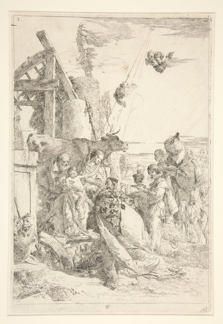 A mágusok imádása alkotó: Giovanni Battista Tiepolo