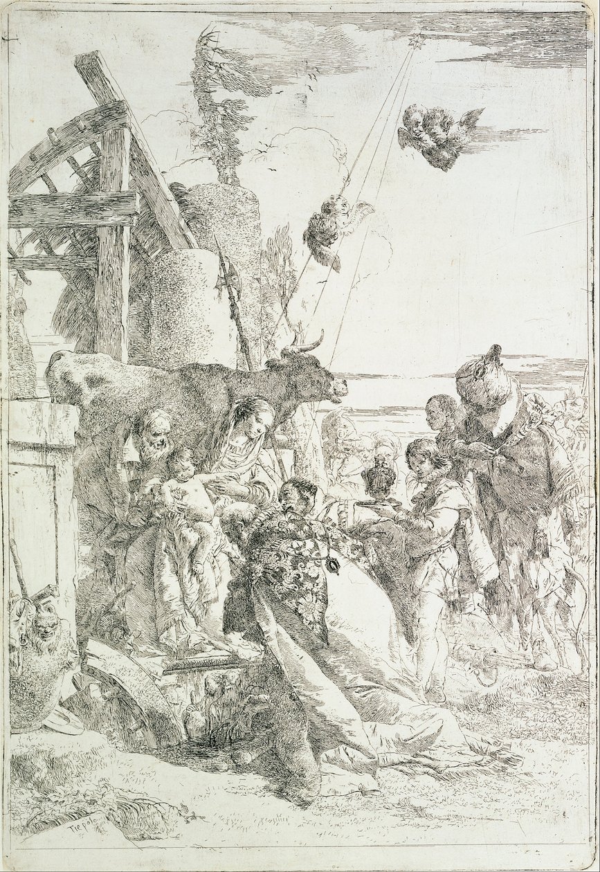 A bölcsek imádása alkotó: Giovanni Battista Tiepolo