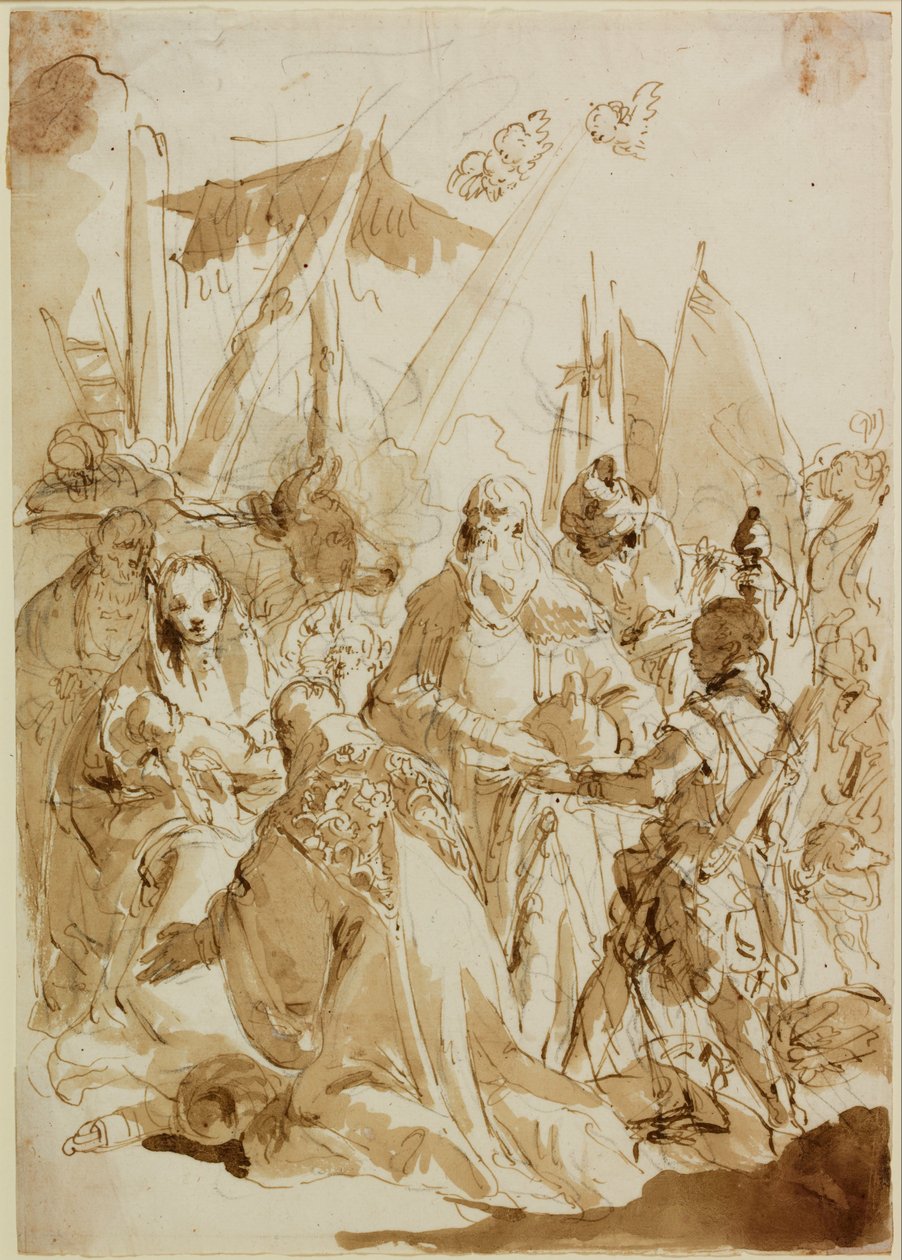 A bölcsek imádása alkotó: Giovanni Battista Tiepolo