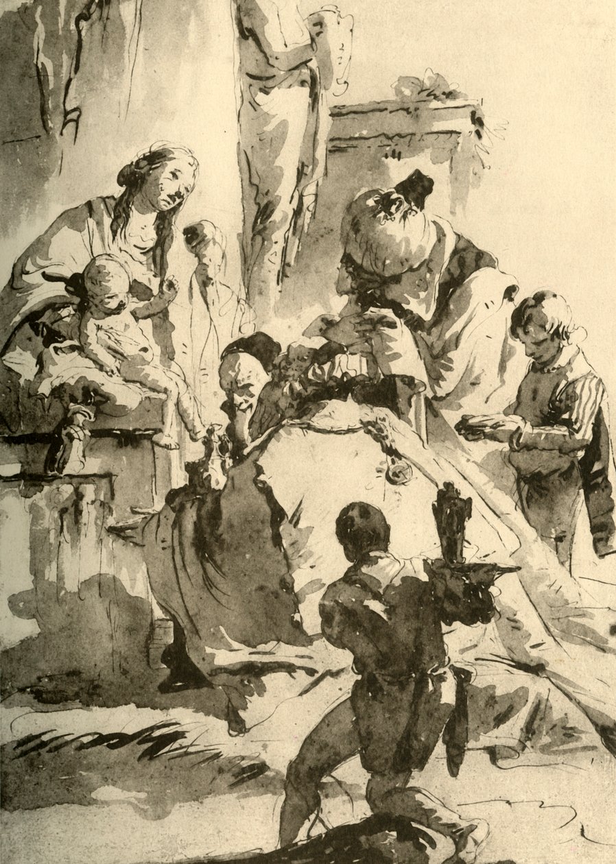 A mágusok imádása, c1745, 1928 alkotó: Giovanni Battista Tiepolo
