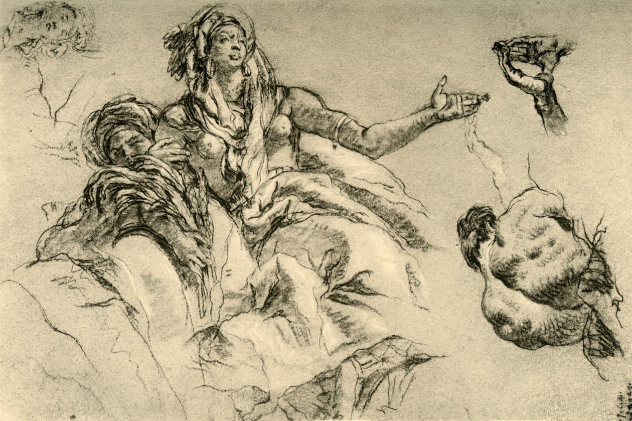 Afrika, 1752-1753, 1928 alkotó: Giovanni Battista Tiepolo