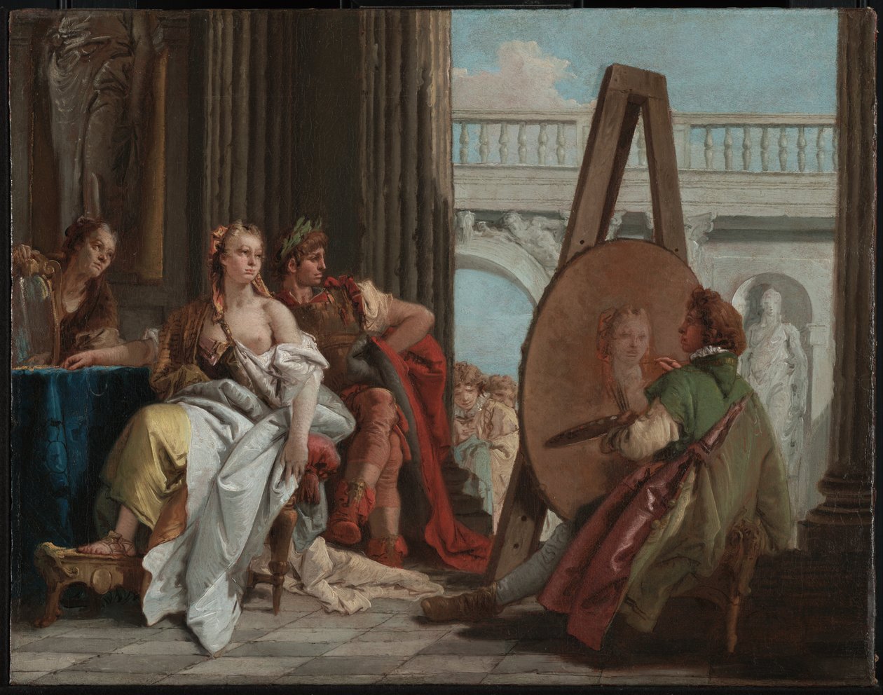 Nagy Sándor és Campaspe az Apelles Stúdiójában alkotó: Giovanni Battista Tiepolo