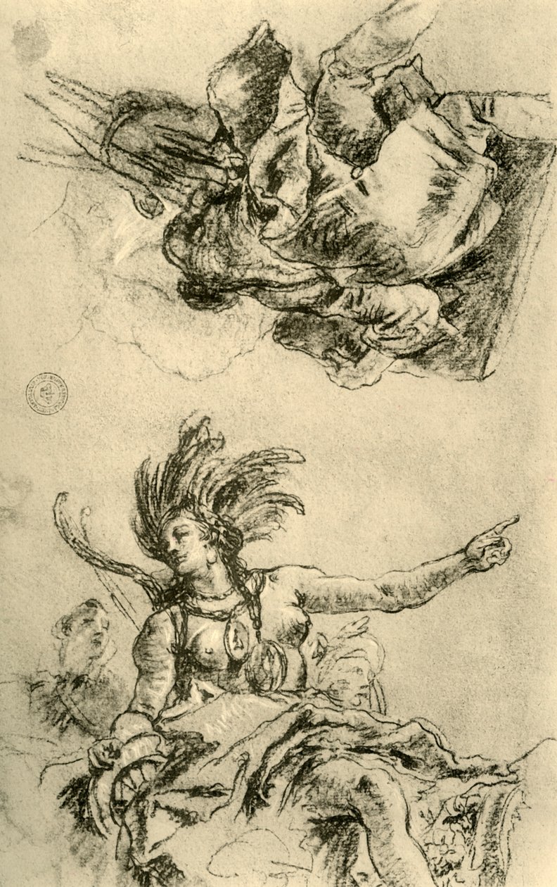 Amerika, 1753, 1928 alkotó: Giovanni Battista Tiepolo