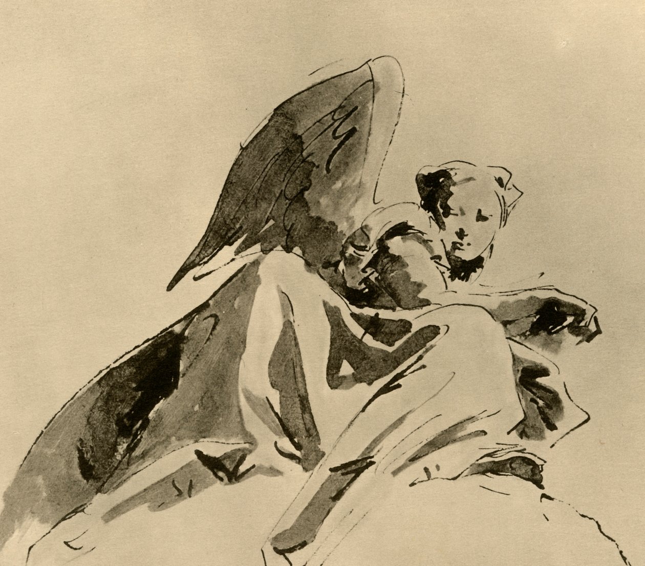 Angyal, 1753-1762, 1928 alkotó: Giovanni Battista Tiepolo
