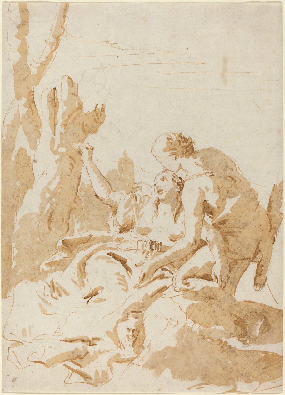 Angelica és Medoro alkotó: Giovanni Battista Tiepolo