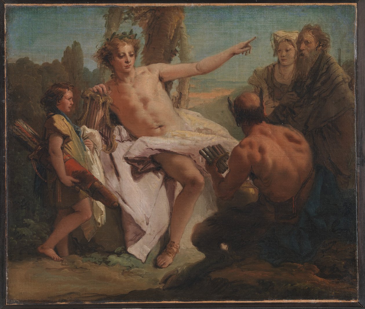 Apollo és Marsyas alkotó: Giovanni Battista Tiepolo