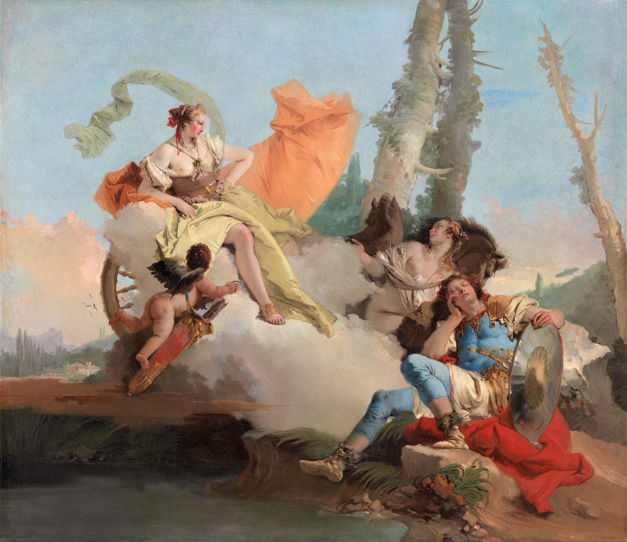 Armida találkozik az alvó Rinaldóval alkotó: Giovanni Battista Tiepolo
