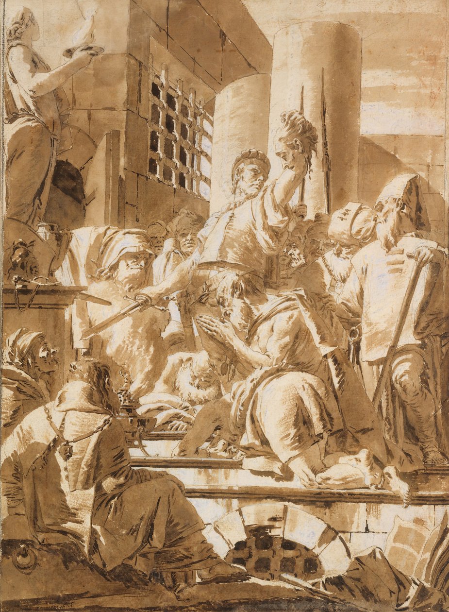 Két férfiszent lefejezése, 1696-1770. alkotó: Giovanni Battista Tiepolo