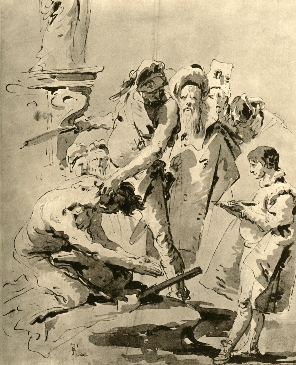 Egy szent lefejezése, 18. század közepe, 1928 alkotó: Giovanni Battista Tiepolo