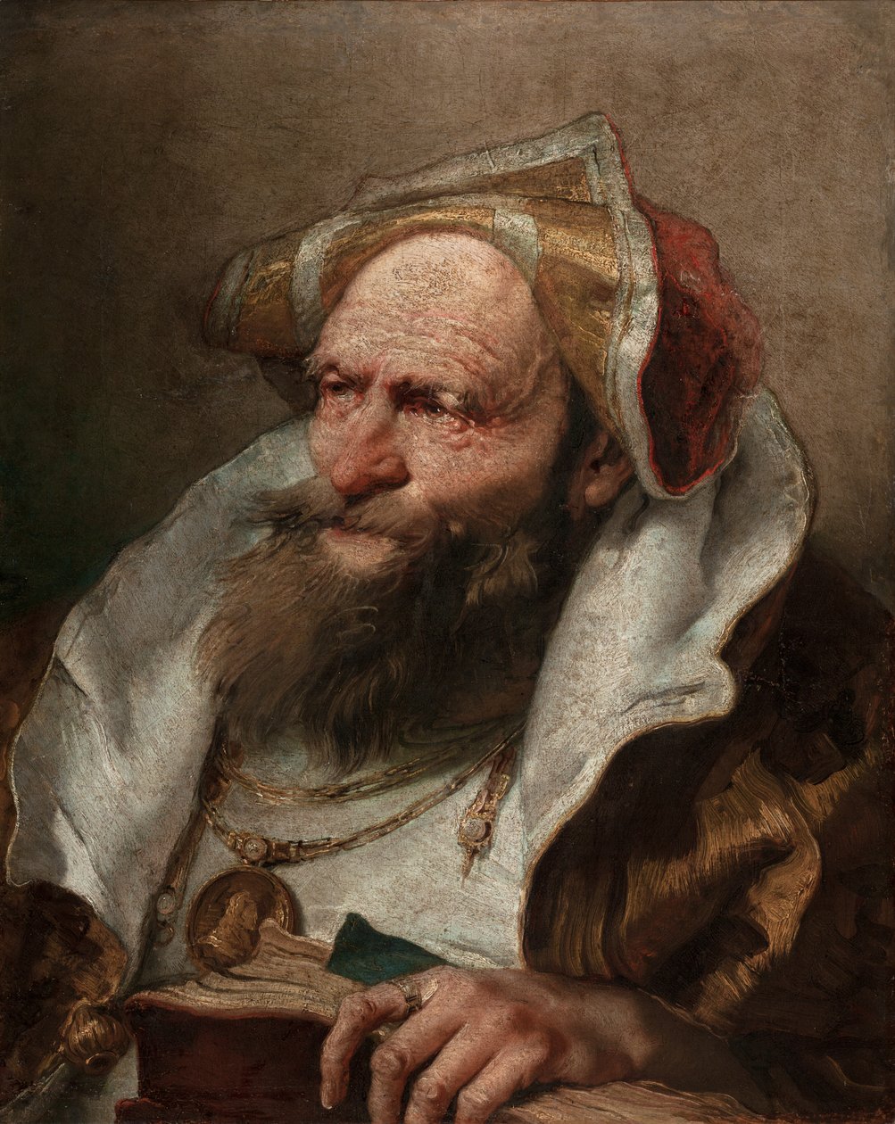 Egy öregember mellszobra, 1751-55 alkotó: Giovanni Battista Tiepolo