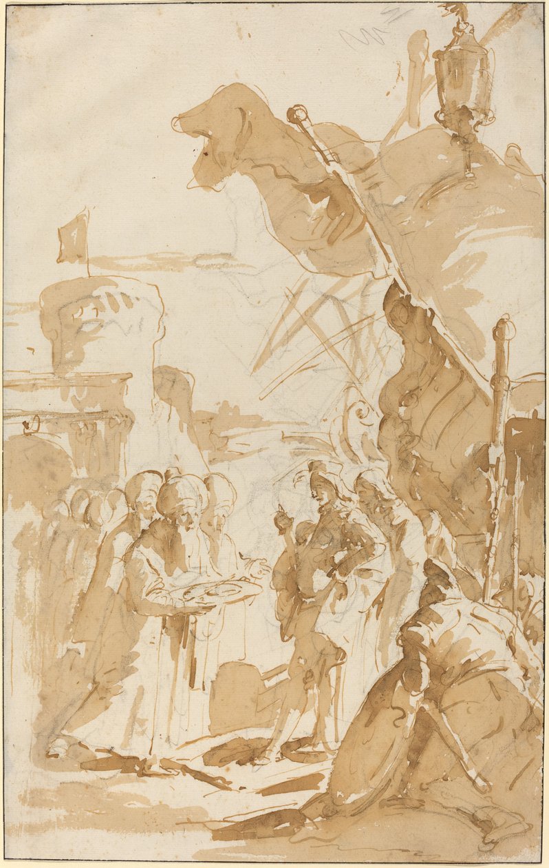 Egy város kapitulációja alkotó: Giovanni Battista Tiepolo