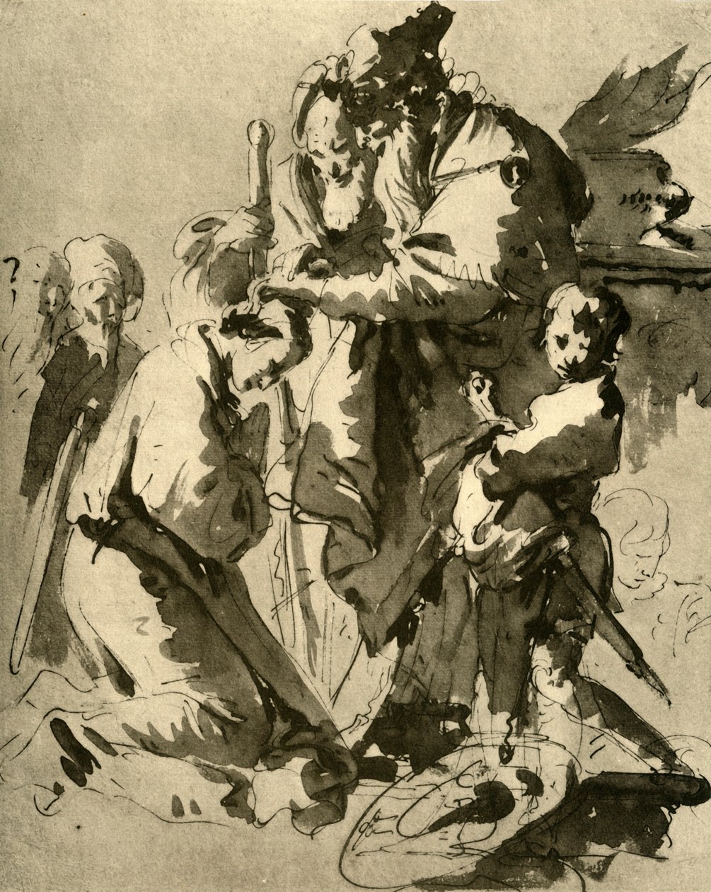 Egy fiatal katona dedikálása, 1735-1740, 1928 alkotó: Giovanni Battista Tiepolo